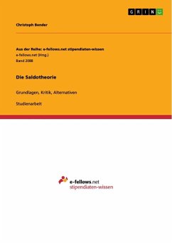Die Saldotheorie - Bender, Christoph