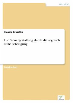 Die Steuergestaltung durch die atypisch stille Beteiligung - Gruschka, Claudia