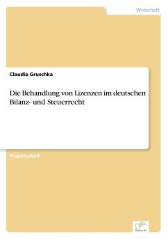 Die Behandlung von Lizenzen im deutschen Bilanz- und Steuerrecht - Gruschka, Claudia