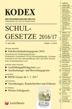 Cover KODEX Schulgesetze 2016/17 (f. Österreich)
