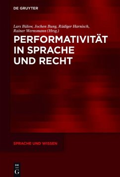 Cover Performativität in Sprache und Recht (eBook, ePUB)