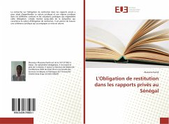 Cover L'Obligation de restitution dans les rapports privés au Sénégal