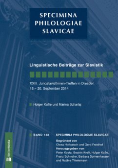 Linguistische Beiträge zur Slavistik. XXIII. JungslavistInnen-Treffen in Dresden, 18.-20. September 2014