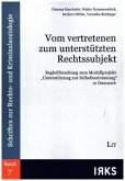 Vom vertretenen zum unterstützten Rechtssubjekt (f. Österreich) Vom vertretenen zum unterstützten Rechtssubjekt (f. Österreich)