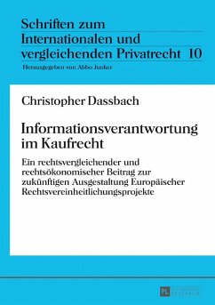 Informationsverantwortung im Kaufrecht - Dassbach, Christopher