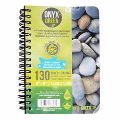 Notebook, 4x6, Side Coil, 65 Ruled Sheets, Stone Paper