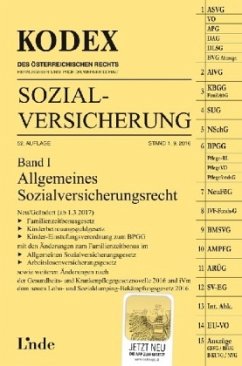 KODEX Sozialversicherung 2016/17 (f. Österreich) - Melzer-Azodanloo, Nora