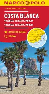 Costa Blanca Marco Polo Map - MARCO POLO Regionalkarte Costa Blanca 1:200.000