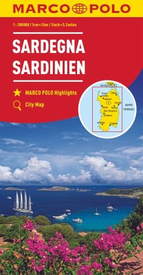 Sardinia Marco Polo Map\Sardaigne / Sardegna / Sardinia - MARCO POLO Regionalkarte Italien 15 Sardinien 1:200.000. Sardaigne / Sardegna / Sardinia