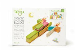 TEGU 5701367 - Classics, Magnetische Holzbausteine, bunt, 24 Teile
