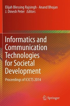 Informatics and Communication Technologies for Societal Development