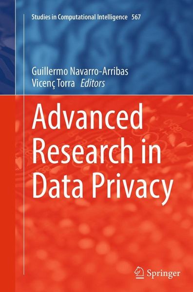 Advanced Research in Data Privacy Advanced Research in Data Privacy