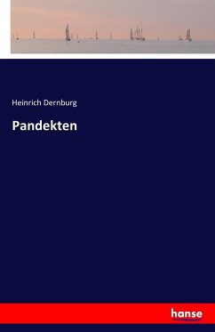 Pandekten - Dernburg, Heinrich