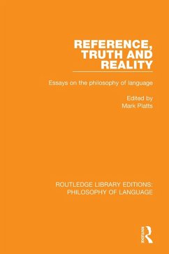 Reference, Truth and Reality (eBook, ePUB) - Platts, Mark