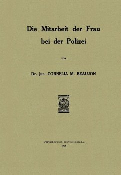 Die Mitarbeit der Frau bei der Polizei (eBook, PDF) Cover Die Mitarbeit der Frau bei der Polizei (eBook, PDF)
