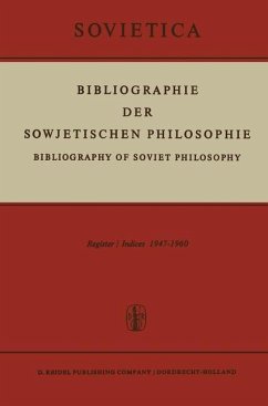 Bibliographie der Sowjetischen Philosophie (eBook, PDF)