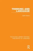 Thinking and Language (eBook, ePUB)