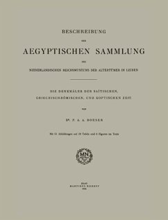 Cover Beschreibung der Aegyptischen Sammlung des Niederländischen Reichsmuseums der Altertümer in Leiden (eBook, PDF)