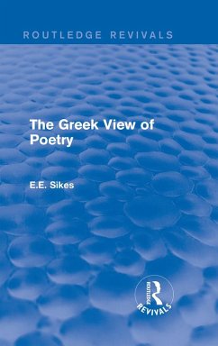 The Greek View of Poetry (eBook, PDF) - Sikes, E. E.