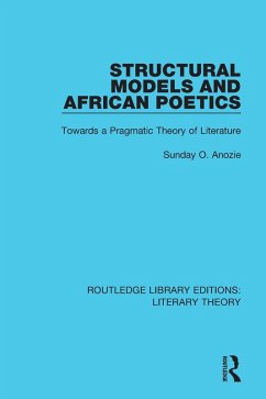 Cover Structural Models and African Poetics (eBook, PDF)