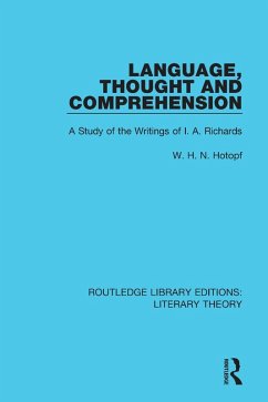 Language, Thought and Comprehension (eBook, PDF) - Hotopf, W. H. N.