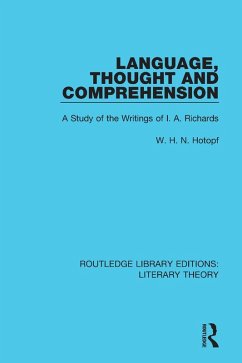 Cover Language, Thought and Comprehension (eBook, PDF)