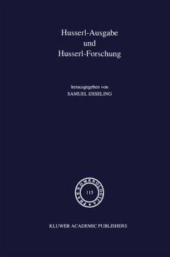 Husserl-Ausgabe und Husserl-Forschung (eBook, PDF) Cover Husserl-Ausgabe und Husserl-Forschung (eBook, PDF)