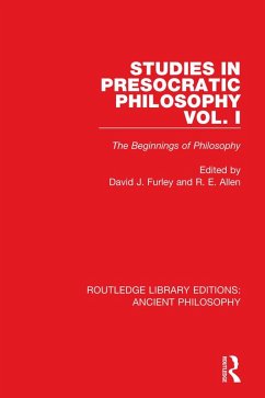 Cover Studies in Presocratic Philosophy Volume 1 (eBook, ePUB)