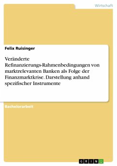 Veränderte Refinanzierungs-Rahmenbedingungen von marktrelevanten Banken als Folge der Finanzmarktkrise. Darstellung anhand spezifischer Instrumente - Ruisinger, Felix