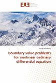 Boundary value problems for nonlinear ordinary differential equation