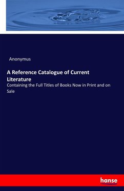 A Reference Catalogue of Current Literature