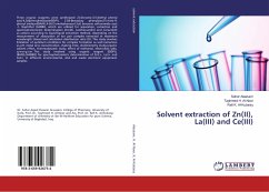 Solvent extraction of Zn(II), La(III) and Ce(III)