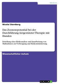 Das Zoonosepotential bei der Durchführung tiergestützter Therapie mit Hunden (eBook, ePUB) - Sternberg, Nicolai