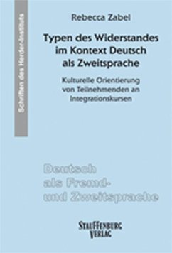 Typen des Widerstandes im Kontext Deutsch als Zweitsprache - Zabel, Rebecca