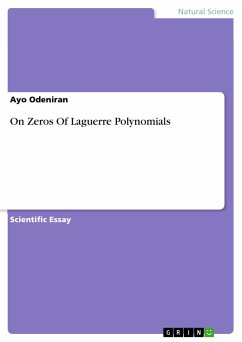 On Zeros Of Laguerre Polynomials - Odeniran, Ayo