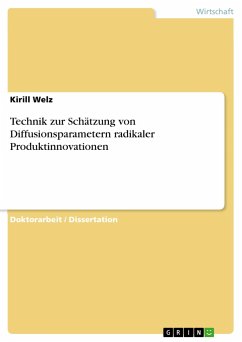 Technik zur Schätzung von Diffusionsparametern radikaler Produktinnovationen