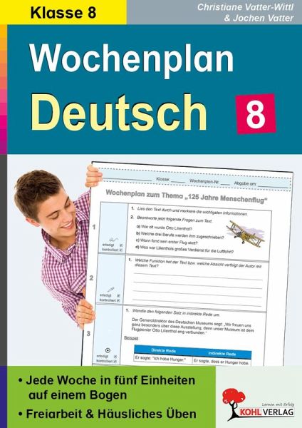 Wochenplan Deutsch / Klasse 8 (eBook, PDF)