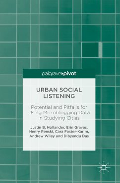 Urban Social Listening (eBook, PDF) - Hollander, Justin B.; Graves, Erin; Renski, Henry; Foster-Karim, Cara; Wiley, Andrew; Das, Dibyendu