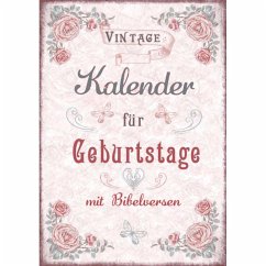 Vintage - Kalender für Geburtstage