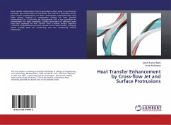Heat Transfer Enhancement by Cross-flow Jet and Surface Protrusions