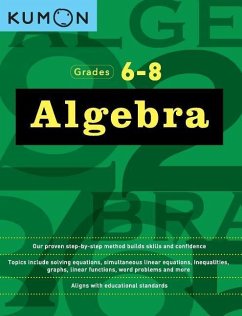 Cover Kumon Grades 6-8 Algebra