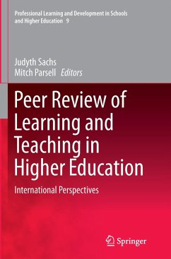 Peer Review of Learning and Teaching in Higher Education