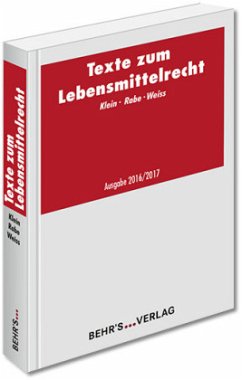 Cover Texte zum Lebensmittelrecht (LMR)