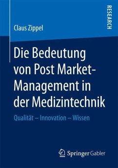 Die Bedeutung von Post Market-Management in der Medizintechnik - Zippel, Claus