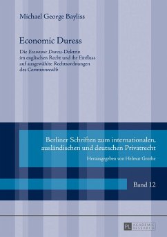 Economic Duress - Bayliss, Michael-George