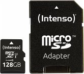 Intenso microSDXC Cards 128GB C10 UHS-I Premium mit Adapter