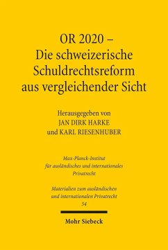 OR 2020 - Die schweizerische Schuldrechtsreform aus vergleichender Sicht (eBook, PDF)