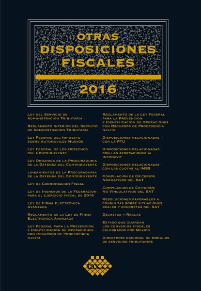 Otras disposiciones fiscales 2016 (eBook, ePUB)