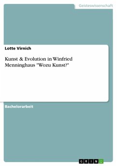 Kunst & Evolution in Winfried Menninghaus 