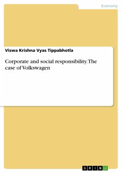 Corporate and social responsibility. The case of Volkswagen (eBook, ePUB)